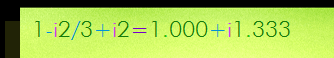 1 - i2 / 3 + i2 = 1 - i4